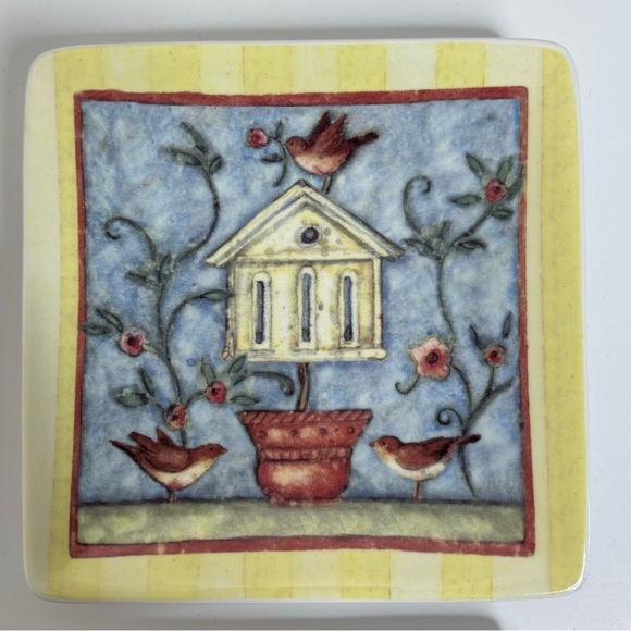 MWW 4” Mini Plate Set Nesting Birds - Picture 3 of 7